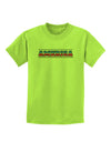 America Stars and Stripes Childrens T-Shirt-Childrens T-Shirt-TooLoud-Lime-Green-X-Small-Davson Sales