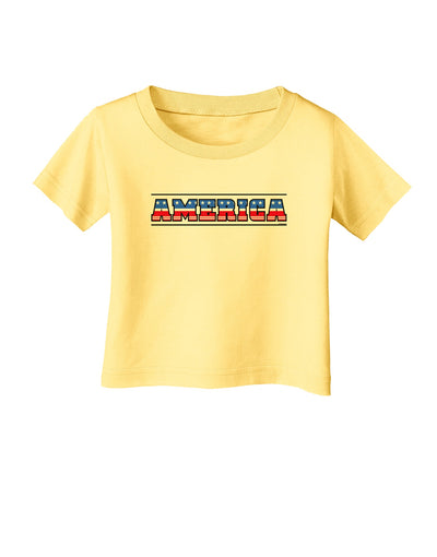 America Stars and Stripes Infant T-Shirt-Infant T-Shirt-TooLoud-Daffodil-Yellow-06-Months-Davson Sales