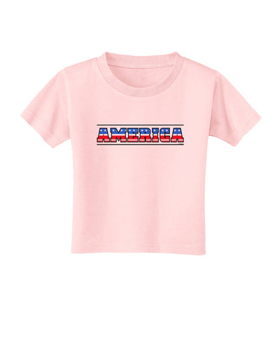 America Stars and Stripes Toddler T-Shirt-Toddler T-Shirt-TooLoud-Light-Pink-2T-Davson Sales