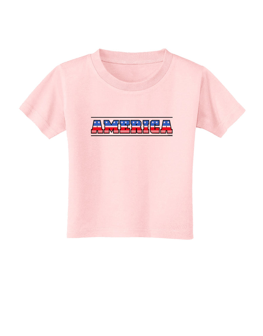 America Stars and Stripes Toddler T-Shirt-Toddler T-Shirt-TooLoud-White-2T-Davson Sales