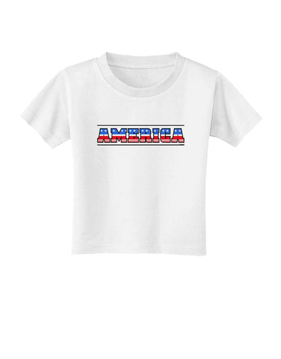 America Stars and Stripes Toddler T-Shirt-Toddler T-Shirt-TooLoud-White-2T-Davson Sales