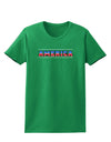 America Stars and Stripes Womens Dark T-Shirt-TooLoud-Kelly-Green-X-Small-Davson Sales