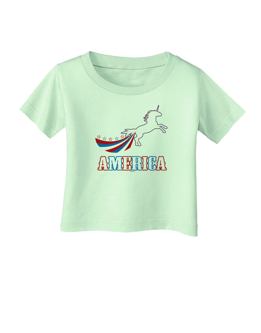America Unicorn Infant T-Shirt-Infant T-Shirt-TooLoud-White-06-Months-Davson Sales