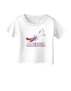 America Unicorn Infant T-Shirt-Infant T-Shirt-TooLoud-White-06-Months-Davson Sales
