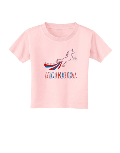 America Unicorn Toddler T-Shirt-Toddler T-Shirt-TooLoud-Light-Pink-2T-Davson Sales