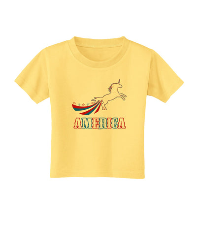 America Unicorn Toddler T-Shirt-Toddler T-Shirt-TooLoud-Daffodil-Yellow-2T-Davson Sales