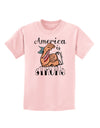 America is Strong We will Overcome This Childrens T-Shirt-Childrens T-Shirt-TooLoud-PalePink-X-Small-Davson Sales