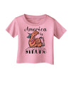 America is Strong We will Overcome This Infant T-Shirt-Infant T-Shirt-TooLoud-Candy-Pink-06-Months-Davson Sales