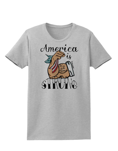 America is Strong We will Overcome This Womens T-Shirt-Womens T-Shirt-TooLoud-AshGray-X-Small-Davson Sales