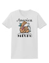 America is Strong We will Overcome This Womens T-Shirt-Womens T-Shirt-TooLoud-White-X-Small-Davson Sales