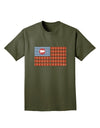 American Bacon Flag Adult Dark T-Shirt-Mens T-Shirt-TooLoud-Military-Green-Small-Davson Sales