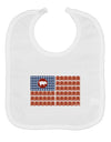 American Bacon Flag Baby Bib