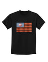 American Bacon Flag Childrens Dark T-Shirt-Childrens T-Shirt-TooLoud-Black-X-Small-Davson Sales