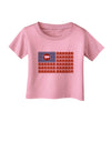 American Bacon Flag Infant T-Shirt-Infant T-Shirt-TooLoud-Candy-Pink-06-Months-Davson Sales