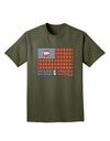 American Bacon Flag - Stars and Strips Adult Dark T-Shirt-Mens T-Shirt-TooLoud-Military-Green-Small-Davson Sales