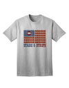 American Bacon Flag - Stars and Strips Adult T-Shirt-Mens T-Shirt-TooLoud-AshGray-Small-Davson Sales