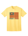 American Bacon Flag - Stars and Strips Adult T-Shirt-Mens T-Shirt-TooLoud-Yellow-Small-Davson Sales