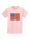 American Bacon Flag - Stars and Strips Childrens T-Shirt-Childrens T-Shirt-TooLoud-PalePink-X-Small-Davson Sales