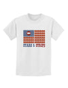 American Bacon Flag - Stars and Strips Childrens T-Shirt-Childrens T-Shirt-TooLoud-White-X-Small-Davson Sales