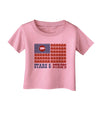 American Bacon Flag - Stars and Strips Infant T-Shirt-Infant T-Shirt-TooLoud-Candy-Pink-06-Months-Davson Sales