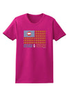 American Bacon Flag - Stars and Strips Womens Dark T-Shirt-TooLoud-Hot-Pink-Small-Davson Sales