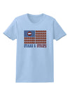 American Bacon Flag - Stars and Strips Womens T-Shirt-Womens T-Shirt-TooLoud-Light-Blue-X-Small-Davson Sales