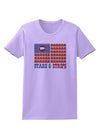 American Bacon Flag - Stars and Strips Womens T-Shirt-Womens T-Shirt-TooLoud-Lavender-X-Small-Davson Sales