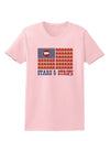 American Bacon Flag - Stars and Strips Womens T-Shirt-Womens T-Shirt-TooLoud-PalePink-X-Small-Davson Sales