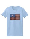 American Bacon Flag Womens T-Shirt-Womens T-Shirt-TooLoud-Light-Blue-X-Small-Davson Sales