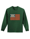 American Breakfast Flag - Bacon and Eggs Adult Long Sleeve Dark T-Shirt-TooLoud-Dark-Green-Small-Davson Sales