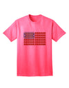 American Breakfast Flag - Bacon and Eggs Adult T-Shirt-Mens T-Shirt-TooLoud-Neon-Pink-Small-Davson Sales