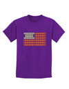 American Breakfast Flag - Bacon and Eggs Childrens Dark T-Shirt-Childrens T-Shirt-TooLoud-Purple-X-Small-Davson Sales