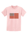 American Breakfast Flag - Bacon and Eggs Childrens T-Shirt-Childrens T-Shirt-TooLoud-PalePink-X-Small-Davson Sales
