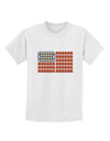 American Breakfast Flag - Bacon and Eggs Childrens T-Shirt-Childrens T-Shirt-TooLoud-White-X-Small-Davson Sales