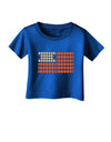 American Breakfast Flag - Bacon and Eggs Infant T-Shirt Dark-Infant T-Shirt-TooLoud-Royal-Blue-06-Months-Davson Sales