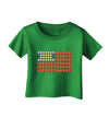 American Breakfast Flag - Bacon and Eggs Infant T-Shirt Dark-Infant T-Shirt-TooLoud-Clover-Green-06-Months-Davson Sales