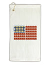 American Breakfast Flag - Bacon and Eggs Micro Terry Gromet Golf Towel 16 x 25 inch-Golf Towel-TooLoud-White-Davson Sales