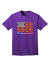 American Breakfast Flag - Bacon and Eggs - Mmmmerica Adult Dark T-Shirt-Mens T-Shirt-TooLoud-Purple-Small-Davson Sales