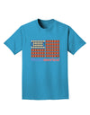 American Breakfast Flag - Bacon and Eggs - Mmmmerica Adult Dark T-Shirt-Mens T-Shirt-TooLoud-Turquoise-Small-Davson Sales