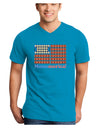 American Breakfast Flag - Bacon and Eggs - Mmmmerica Adult Dark V-Neck T-Shirt-TooLoud-Turquoise-Small-Davson Sales