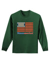 American Breakfast Flag - Bacon and Eggs - Mmmmerica Adult Long Sleeve Dark T-Shirt-TooLoud-Dark-Green-Small-Davson Sales