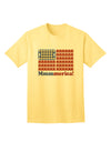 American Breakfast Flag - Bacon and Eggs - Mmmmerica Adult T-Shirt-Mens T-Shirt-TooLoud-Yellow-Small-Davson Sales