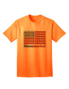 American Breakfast Flag - Bacon and Eggs - Mmmmerica Adult T-Shirt-Mens T-Shirt-TooLoud-Neon-Orange-Small-Davson Sales