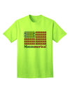 American Breakfast Flag - Bacon and Eggs - Mmmmerica Adult T-Shirt-Mens T-Shirt-TooLoud-Neon-Green-Small-Davson Sales