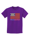 American Breakfast Flag - Bacon and Eggs - Mmmmerica Childrens Dark T-Shirt-Childrens T-Shirt-TooLoud-Purple-X-Small-Davson Sales