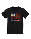 American Breakfast Flag - Bacon and Eggs - Mmmmerica Childrens Dark T-Shirt-Childrens T-Shirt-TooLoud-Black-X-Small-Davson Sales