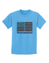 American Breakfast Flag - Bacon and Eggs - Mmmmerica Childrens T-Shirt-Childrens T-Shirt-TooLoud-Aquatic-Blue-X-Small-Davson Sales