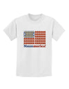 American Breakfast Flag - Bacon and Eggs - Mmmmerica Childrens T-Shirt-Childrens T-Shirt-TooLoud-White-X-Small-Davson Sales