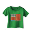 American Breakfast Flag - Bacon and Eggs - Mmmmerica Infant T-Shirt Dark-Infant T-Shirt-TooLoud-Clover-Green-06-Months-Davson Sales