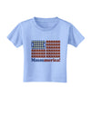 American Breakfast Flag - Bacon and Eggs - Mmmmerica Toddler T-Shirt-Toddler T-Shirt-TooLoud-Aquatic-Blue-2T-Davson Sales